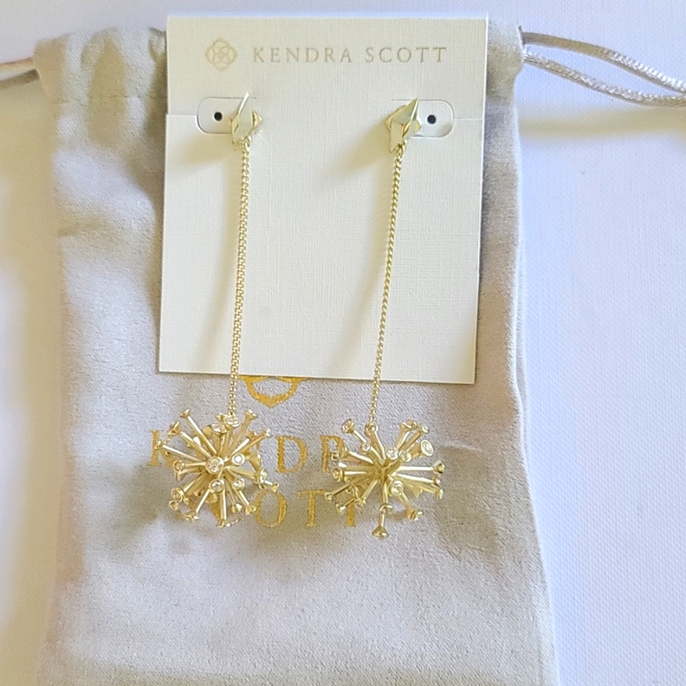 EUC Kendra Scott Tricia Shoulder Duster Earrings